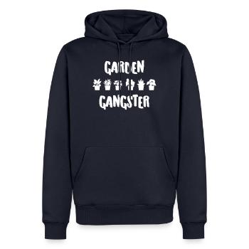 Jardinier - Jardinage - Jardinage - Sweat à capuche Premium bio Homme - bleu marine - Devant - Nico (187cm)