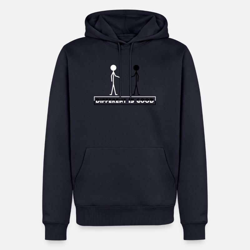 Anders sein ist gut - Männer Premium Bio Hoodie - Navy