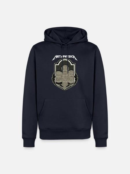 Philosophen-Shirt Metaphysica - Männer Premium Bio Hoodie - Navy