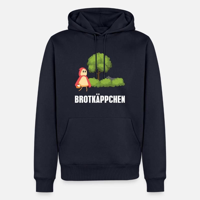 Brotkäppchen - Rotkäppchen Wolf Oma Märchen - Männer Premium Bio Hoodie - Navy