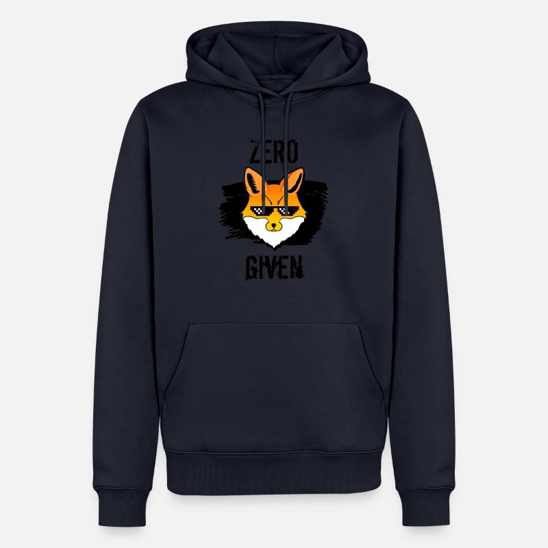 cooles Zero Fox Given Shirt - Männer Premium Bio Hoodie - Navy