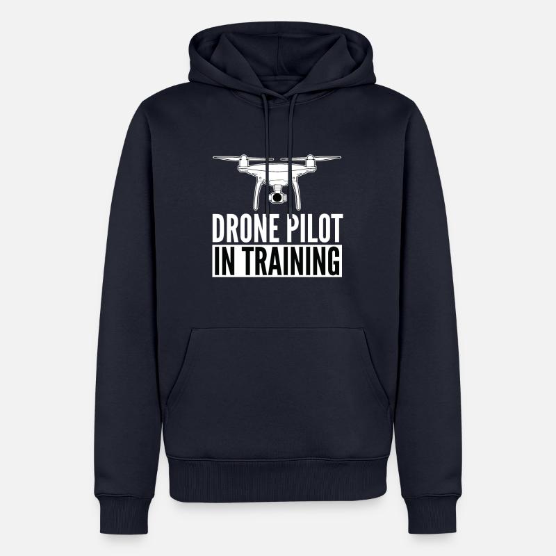 DRONE - Drone pilot in training - Männer Premium Bio Hoodie - Navy