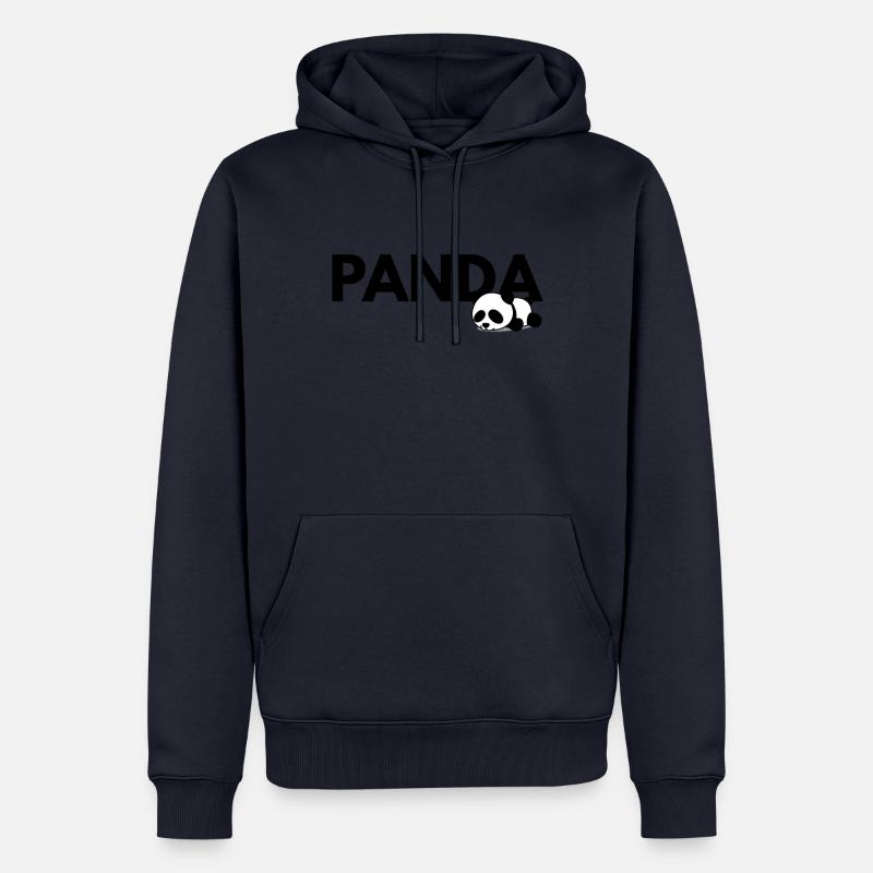 Panda panda - Sweat à capuche Premium bio Homme - bleu marine
