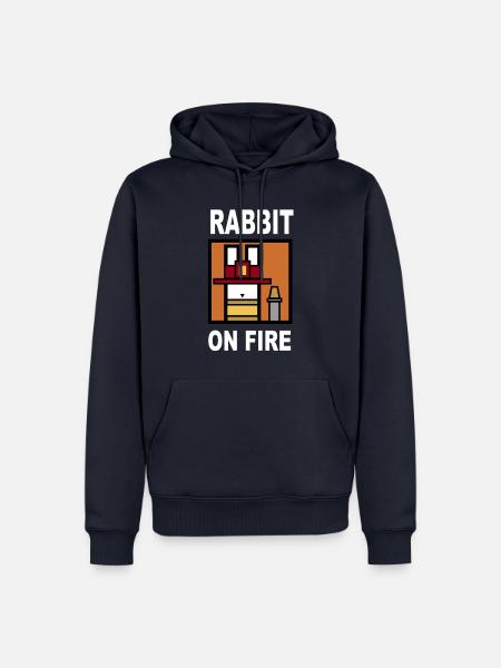 Firefighter Rabbit - Männer Premium Bio Hoodie - Navy