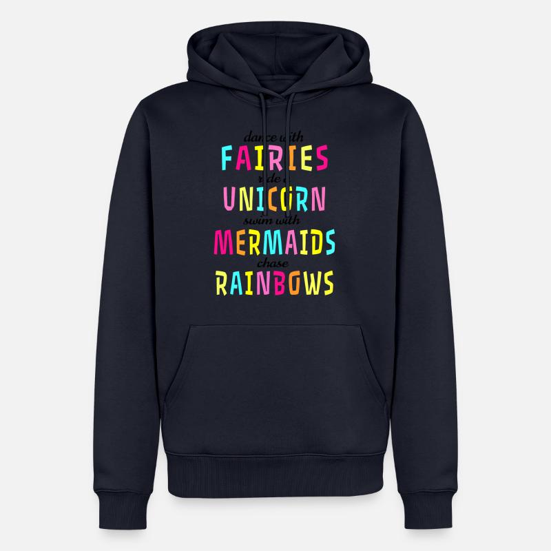 Dance with Fairies Geschenk Geschenkidee - Männer Premium Bio Hoodie - Navy