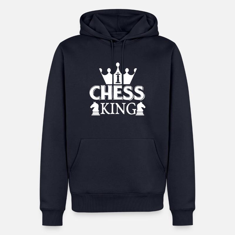 échecs - Sweat à capuche Premium bio Homme - bleu marine
