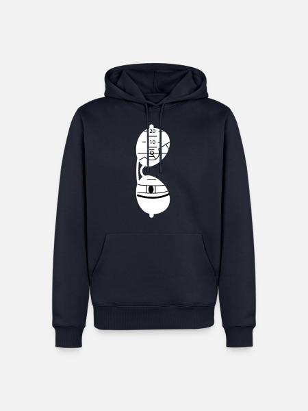 Piloten T-Shirt - Pilot - Flugzeug - Pilotenbrille - Männer Premium Bio Hoodie - Navy
