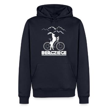 Bergziege Fahrrad BMX Sport Mountain Bike - Männer Premium Bio Hoodie - Navy - Vorne - Nico (187cm)