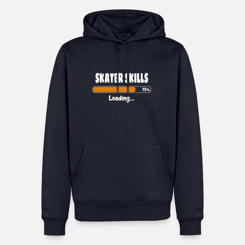 Rollschuhe - Männer Premium Bio Hoodie - Navy
