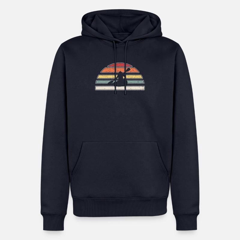 kayak - Sweat à capuche Premium bio Homme - bleu marine