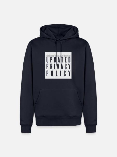 Updated Privacy Policy Datenschutz Richtlinien - Männer Premium Bio Hoodie - Navy