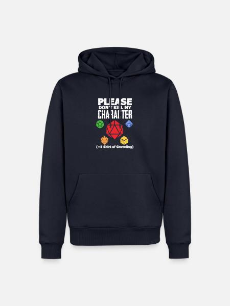 D20 Würfel Spiel Fantasy Gaming DM Geschenk - Männer Premium Bio Hoodie - Navy