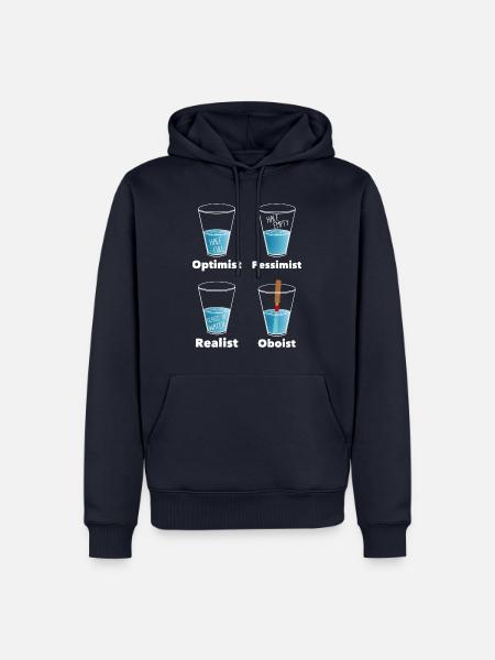 Funny Oboist Orchestra Oboe T-Shirt - Männer Premium Bio Hoodie - Navy
