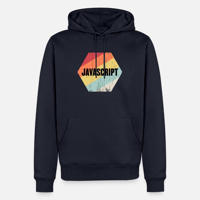Javascript - Sweat à capuche Premium bio Homme - bleu marine