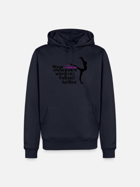 Turnen - Männer Premium Bio Hoodie - Navy