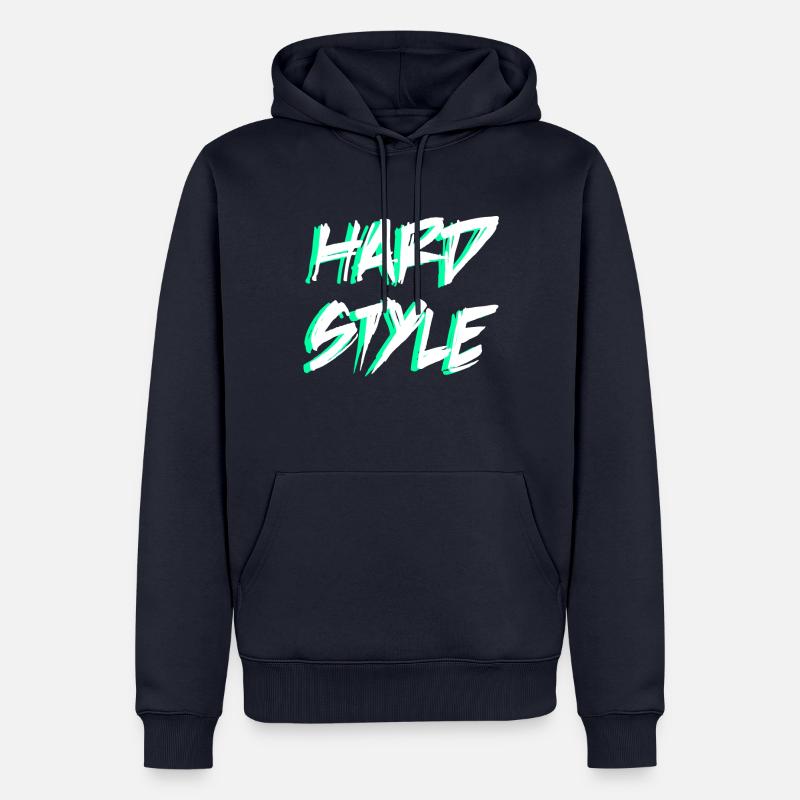 Hardstyle | Marchandise hardstyle - Sweat à capuche Premium bio Homme - bleu marine