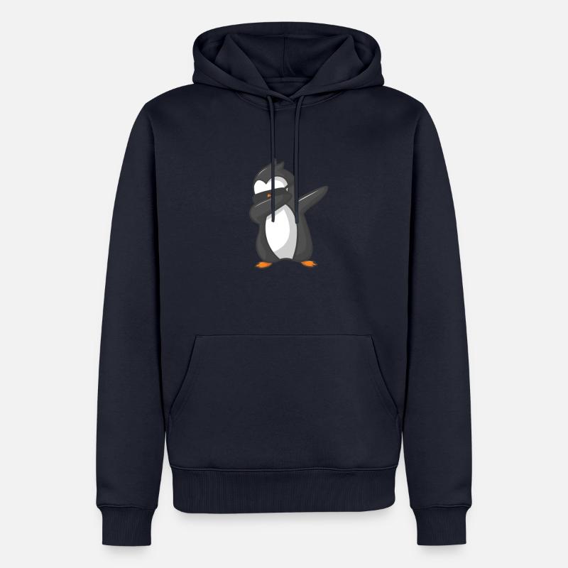 Pinguin Meerestier Cool Geschenk - Männer Premium Bio Hoodie - Navy