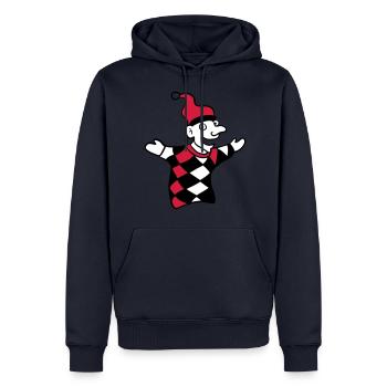 kasperle - Kasperletheater - 3 - Männer Premium Bio Hoodie - Navy - Vorne - Nico (187cm)