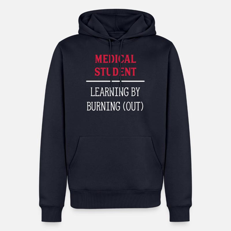 medstudentw - Männer Premium Bio Hoodie - Navy