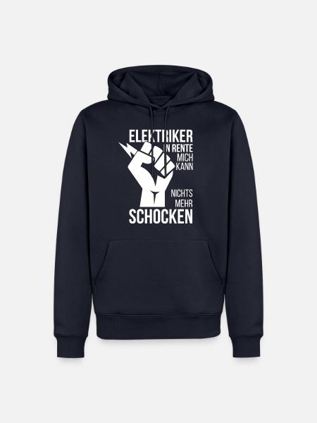Elektriker In Rente - Männer Premium Bio Hoodie - Navy