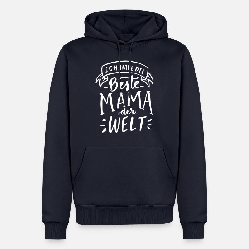 Muttertag Motiv - Männer Premium Bio Hoodie - Navy
