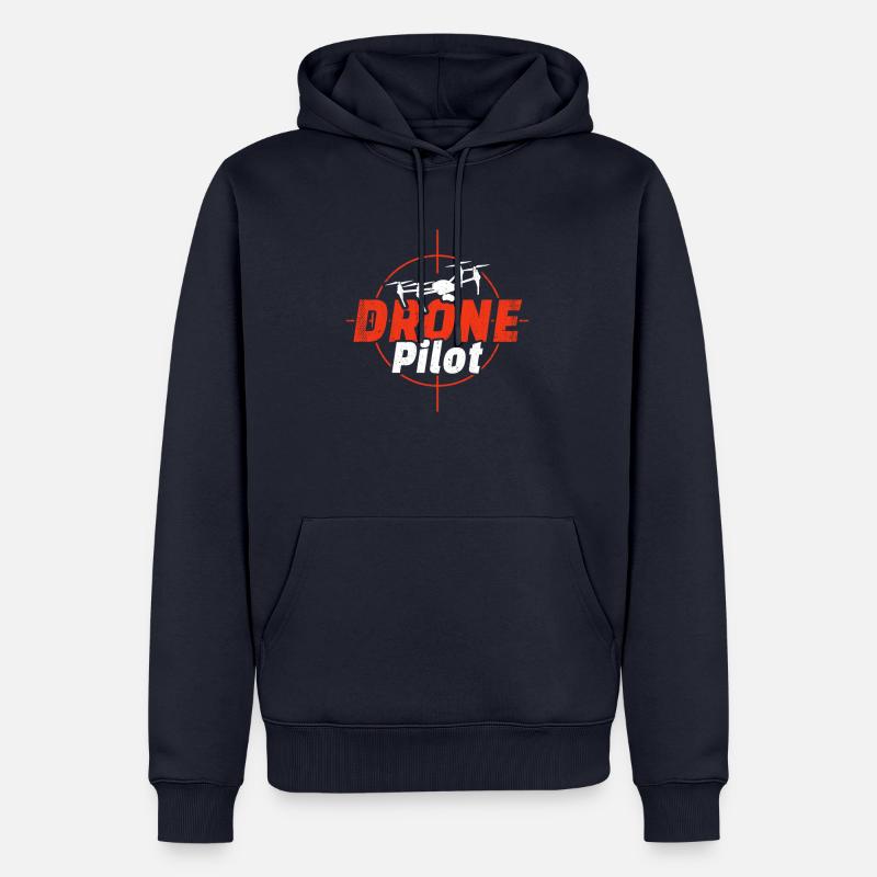 Drone Pilot - Pilote de drones - Sweat à capuche Premium bio Homme - bleu marine