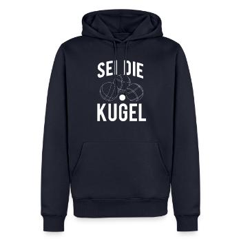 Boule Boccia Petanque - Männer Premium Bio Hoodie - Navy - Vorne - Nico (187cm)