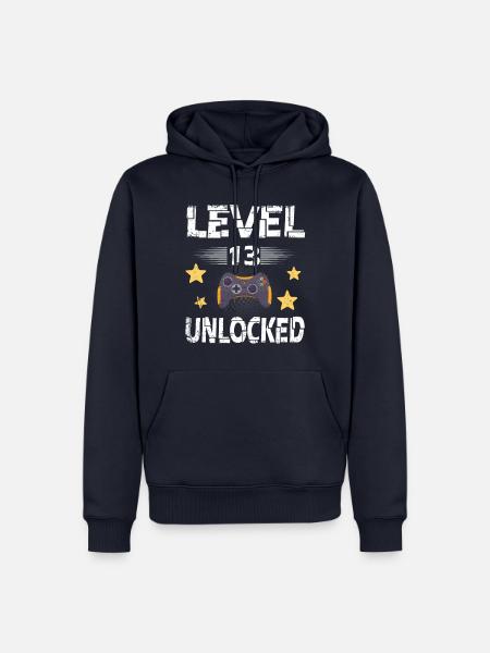 13.Geburtstag Teenager Gaming Geschenk - Männer Premium Bio Hoodie - Navy