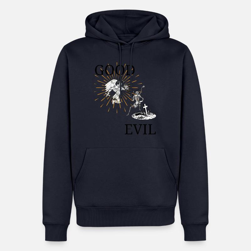 Good vs Evil - Männer Premium Bio Hoodie - Navy