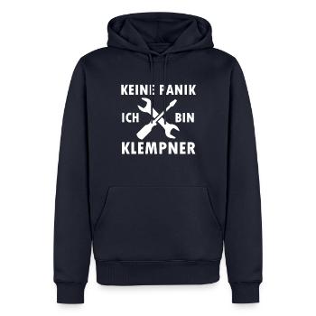 Klempner Heizungsbauer - Männer Premium Bio Hoodie - Navy - Vorne - Nico (187cm)