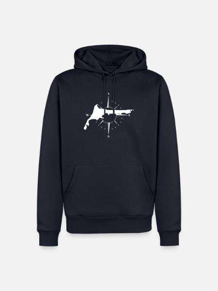 Ostsee Fischland Darss Geschenk - Männer Premium Bio Hoodie - Navy