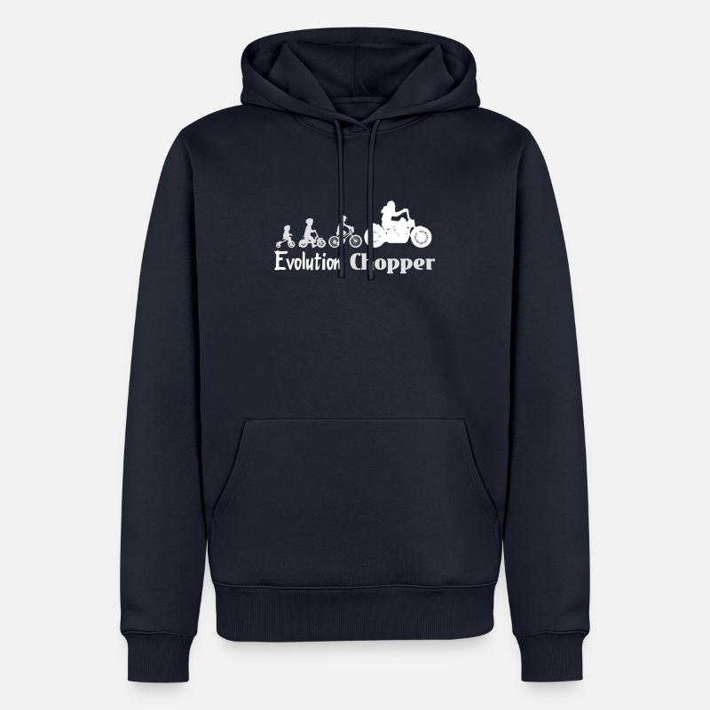 Evolution Chopper Evo - Männer Premium Bio Hoodie - Navy