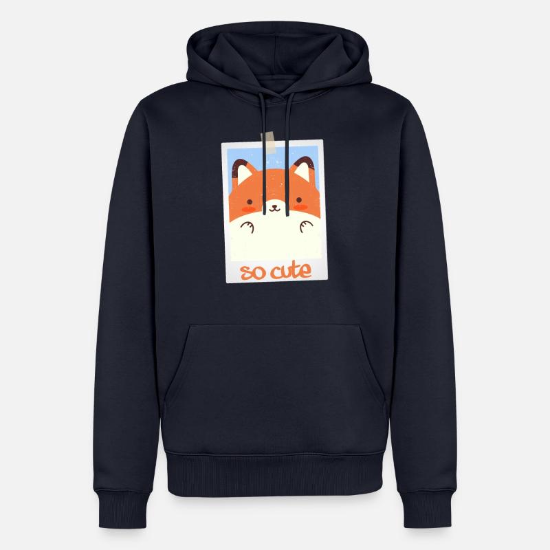 Fuchs so cute 5/13 - Männer Premium Bio Hoodie - Navy