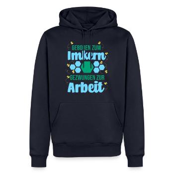 Biene Imker Geschenk Honig Honig Dealer Hobby - Männer Premium Bio Hoodie - Navy - Vorne - Nico (187cm)