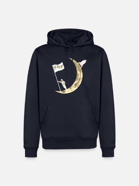 XRP Zum Mond Ripple XRP Astronaut Crypto - Männer Premium Bio Hoodie - Navy