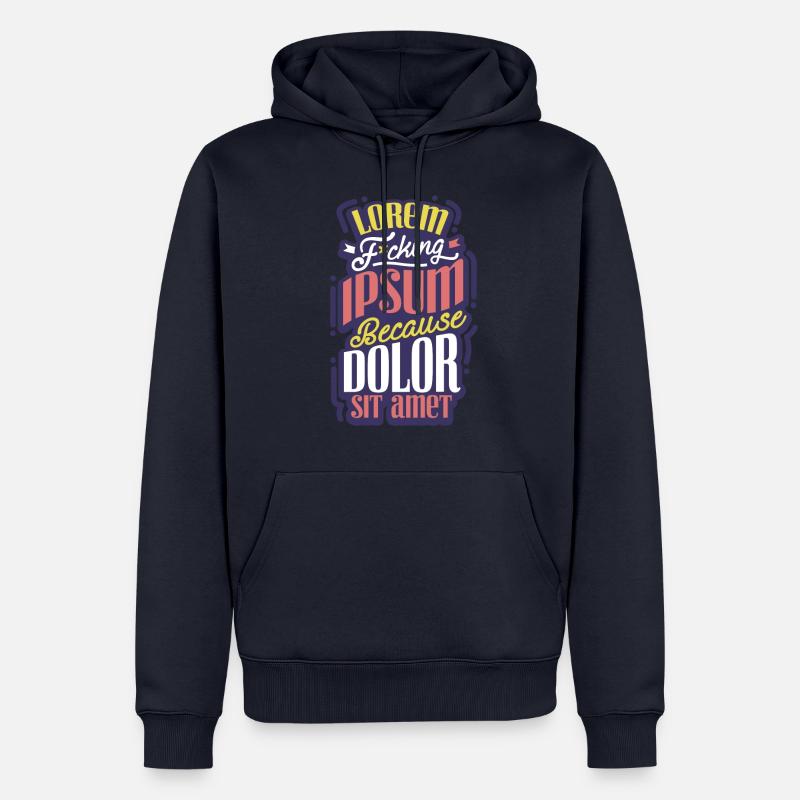 Webdesigner Informatiker Nerd - Männer Premium Bio Hoodie - Navy