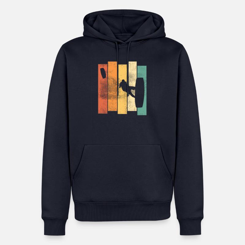 Kitesurfer kite kiteboard kitesurfing - Sweat à capuche Premium bio Homme - bleu marine