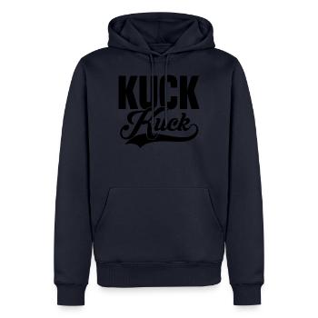 Cuckoo black - Men’s Premium Organic Hoodie - navy - Front - Nico (187cm)