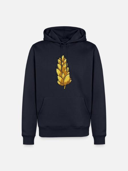 Weizen Landwirt - Männer Premium Bio Hoodie - Navy
