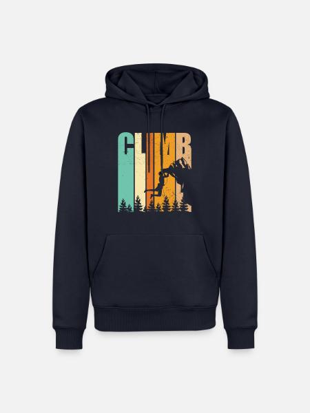 Geschenk Kletterer Boulderer klettern bouldern - Männer Premium Bio Hoodie - Navy