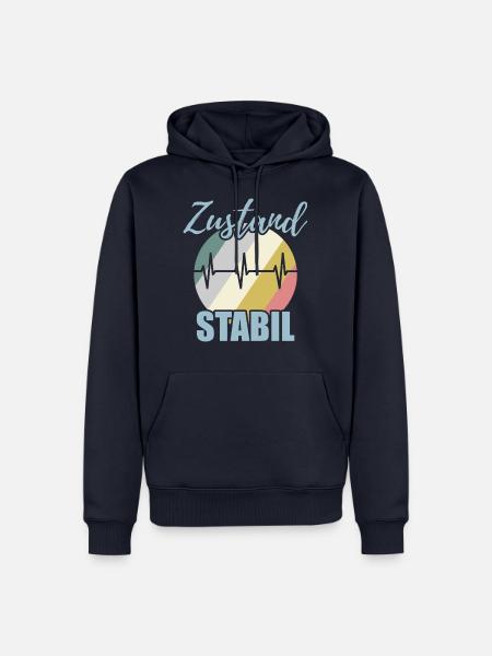Krankenhaus Spruch - Männer Premium Bio Hoodie - Navy