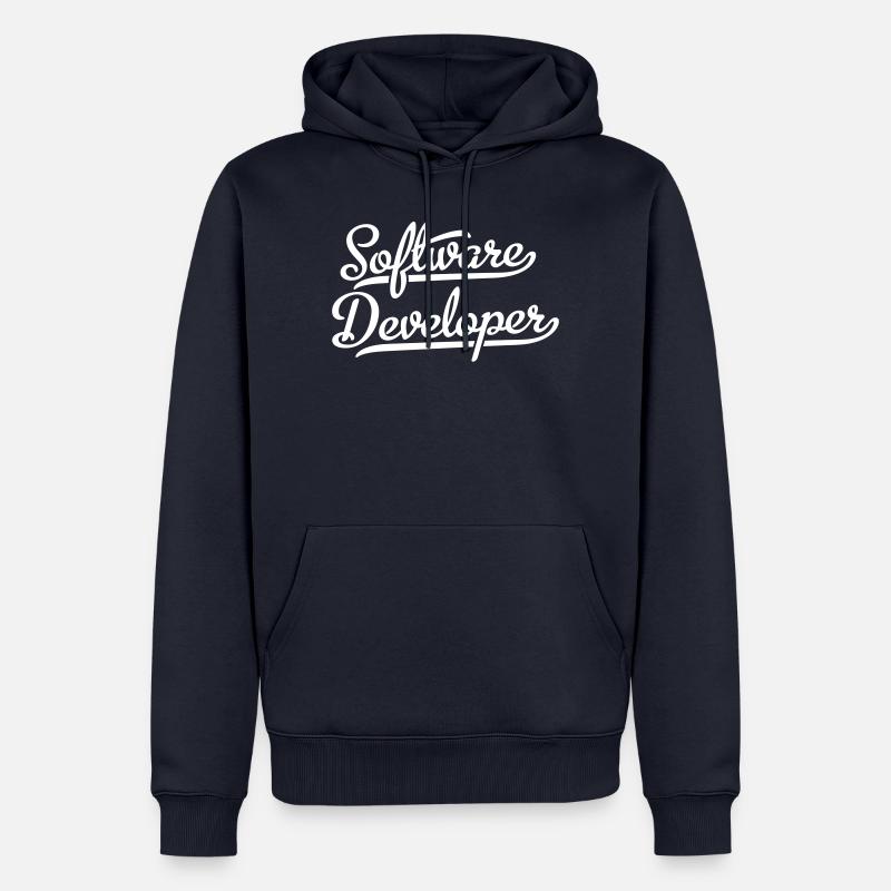 Software Developer - Men’s Premium Organic Hoodie - navy