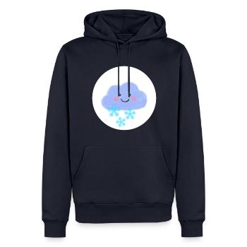 Lucky Bears,Costume,Snow, Cloud, Ice - Men’s Premium Organic Hoodie - navy - Front - Nico (187cm)