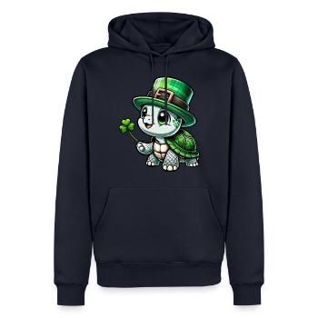 St. Patrick's Schildkröte Fest - Männer Premium Bio Hoodie - Navy - Vorne - Nico (187cm)