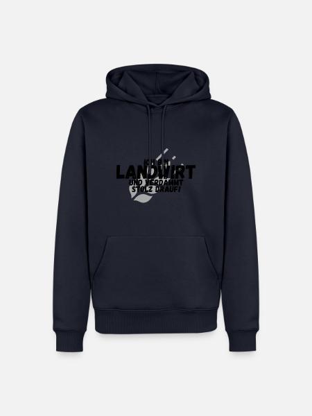 Landwirt - Männer Premium Bio Hoodie - Navy