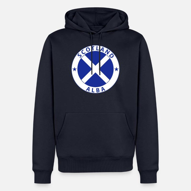 Scotland Design 2 - Sweat à capuche Premium bio Homme - bleu marine