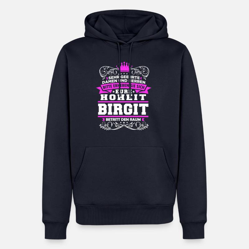 Eure Hoheit - Birgit - Männer Premium Bio Hoodie - Navy