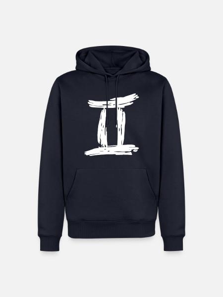 Sternzeichen Zwilling - Männer Premium Bio Hoodie - Navy