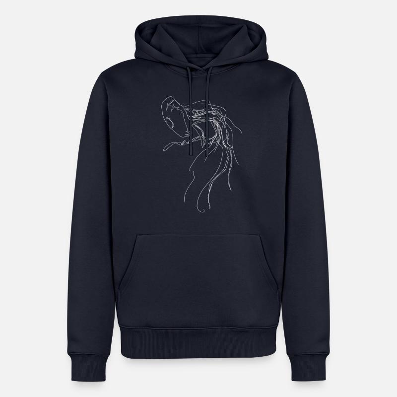 Danse de la Méduse - Sweat à capuche Premium bio Homme - bleu marine