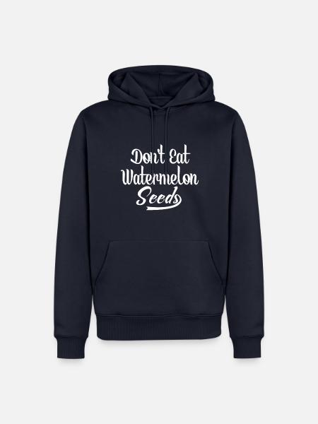 Lustiger Spruch Schwangerschaft Dicke Menschen - Männer Premium Bio Hoodie - Navy